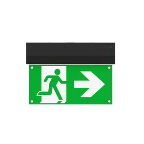 LED exit sign | surface mount | small | incl. pict